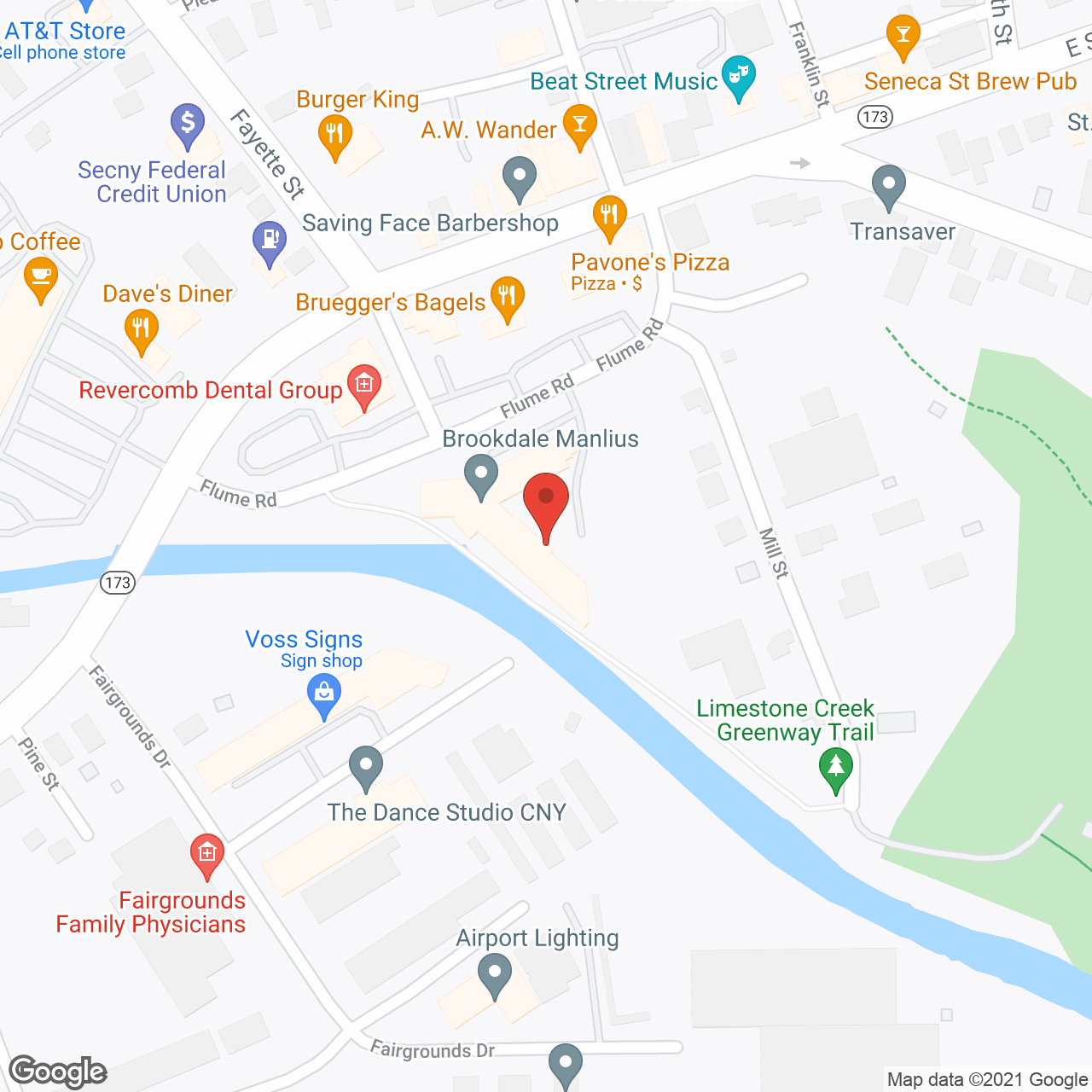 Brookdale Manlius in google map