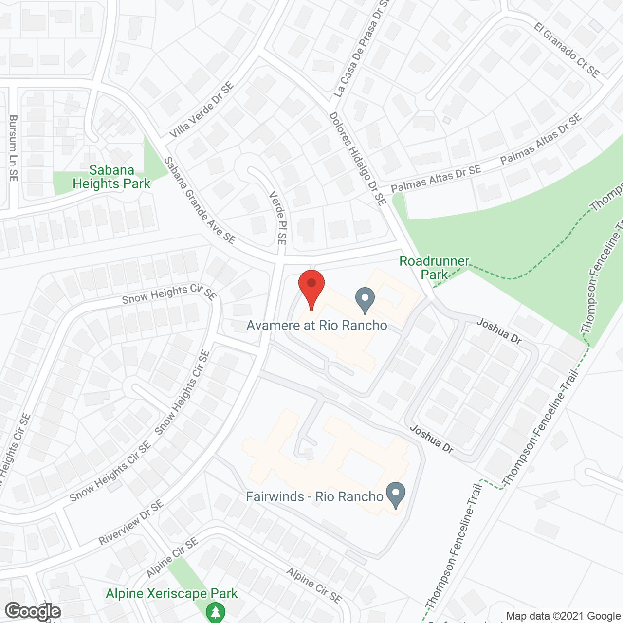 Avamere at Rio Rancho in google map