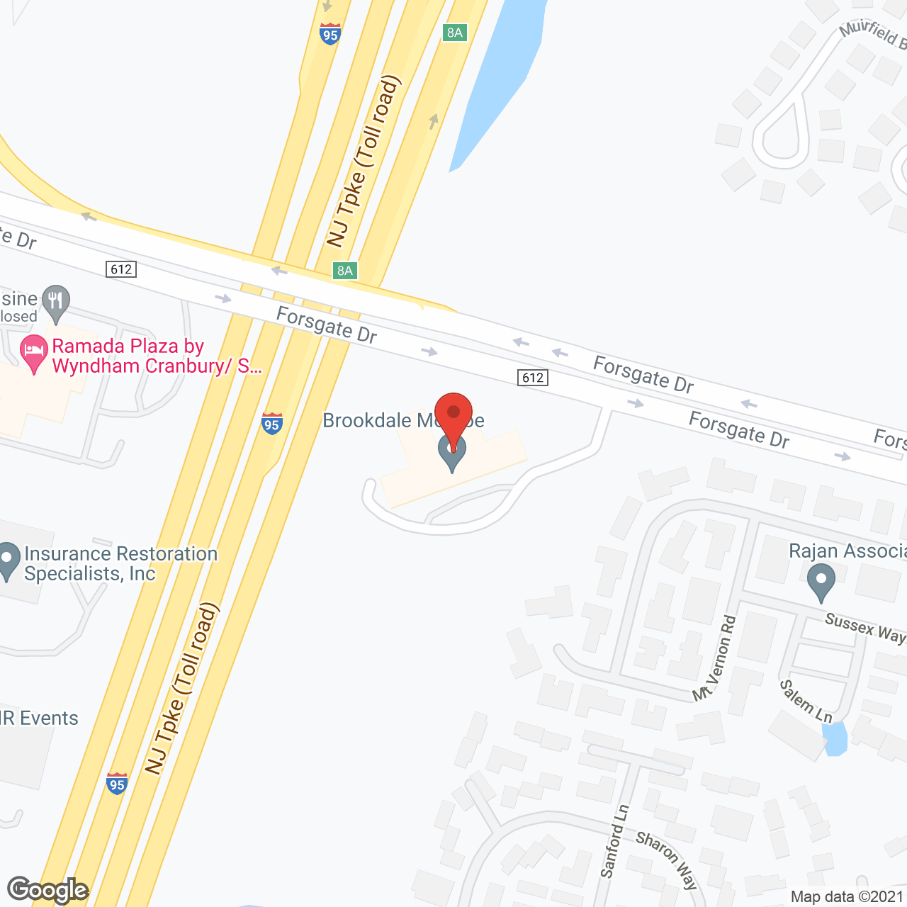 Brookdale Monroe in google map