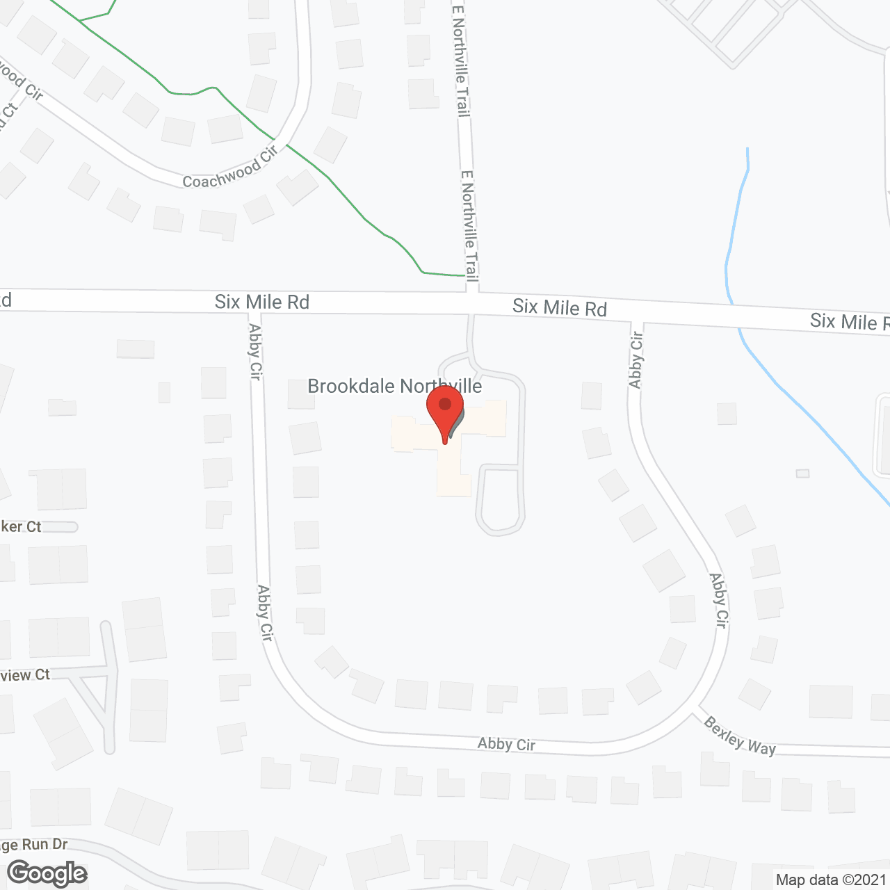 Brookdale Northville in google map
