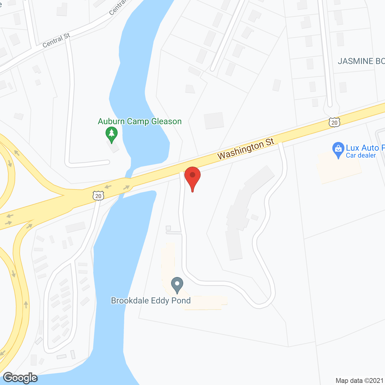 Brookdale Eddy Pond West in google map