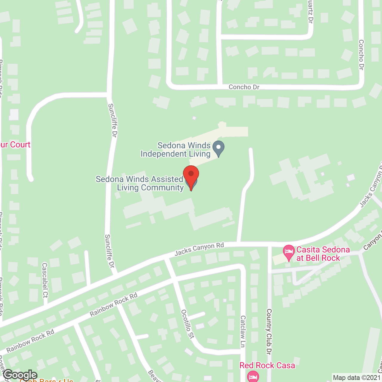 Sedona Winds Assisted Living & Memory Care in google map