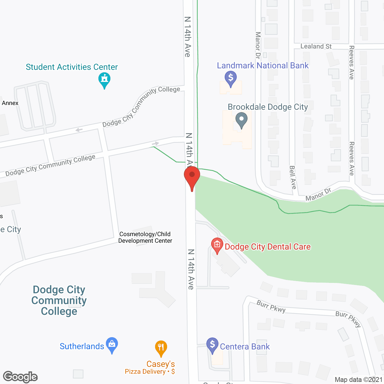 Brookdale Dodge City in google map
