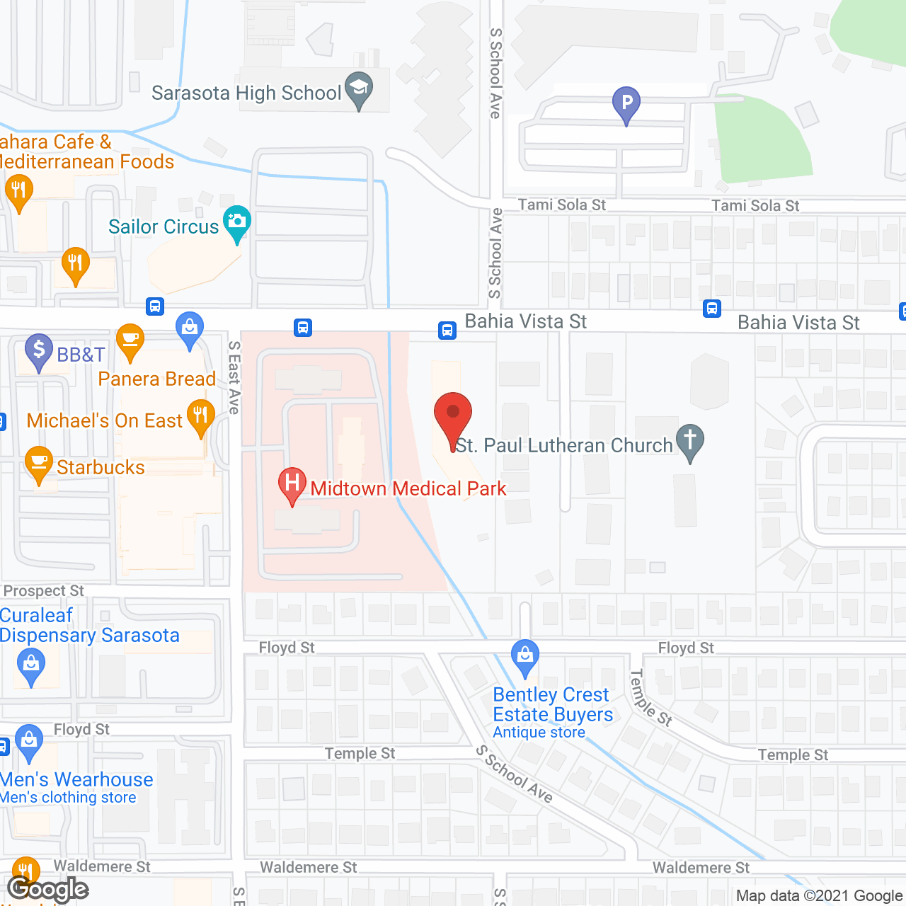Brookdale Sarasota Midtown in google map