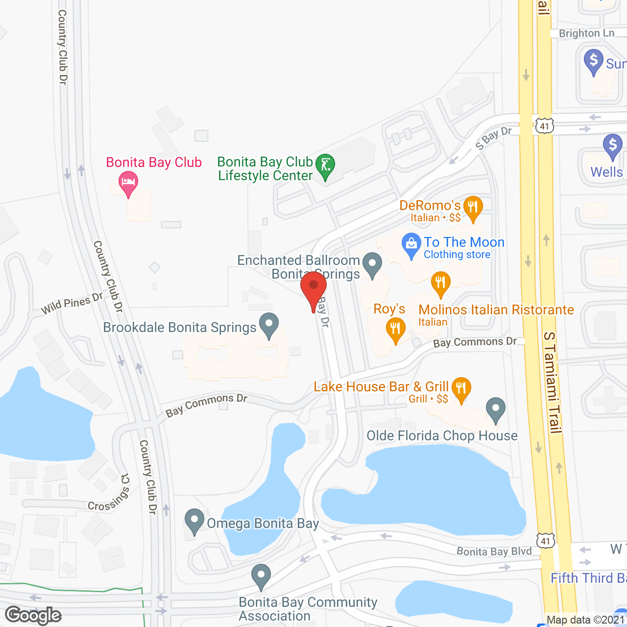 Brookdale Bonita Springs in google map