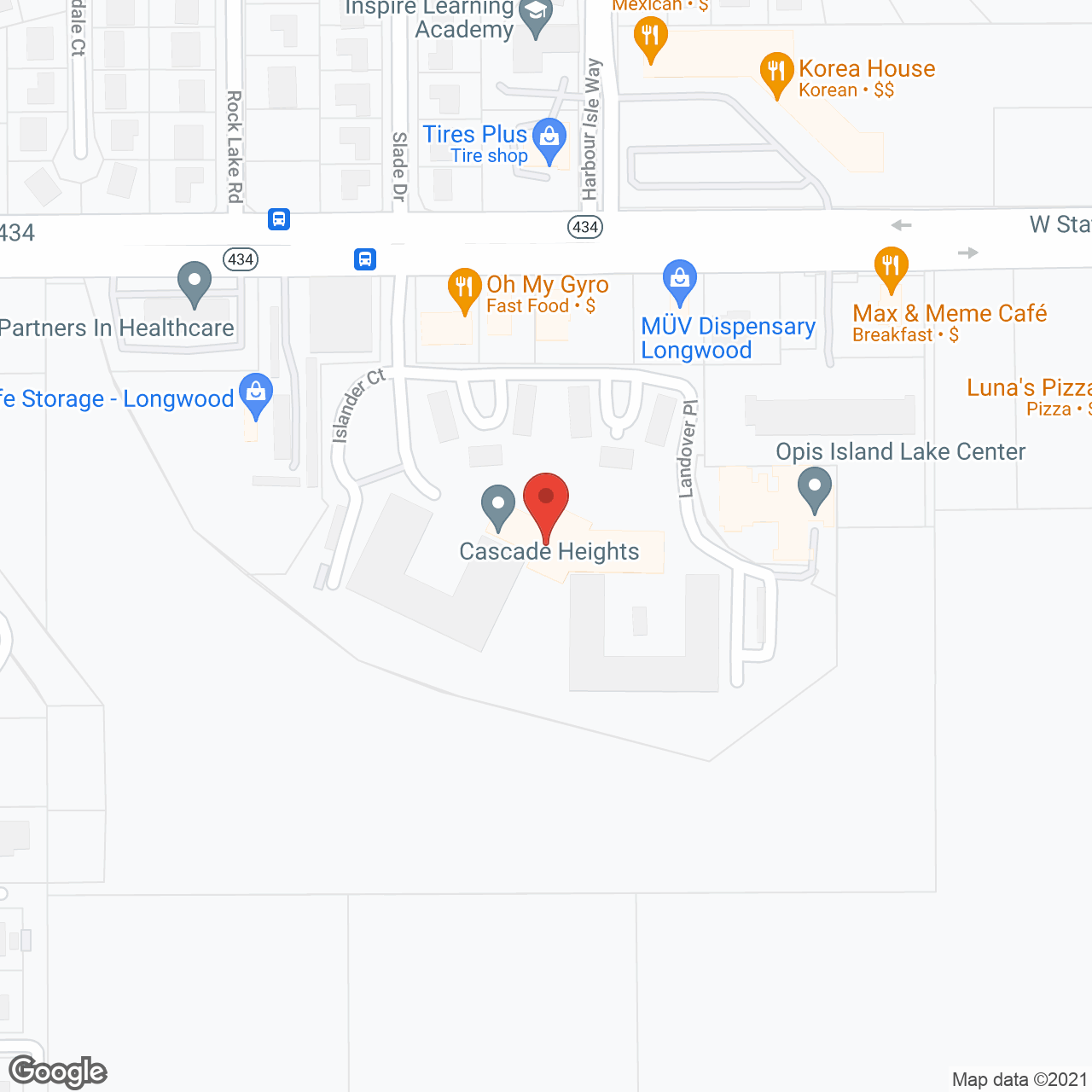 Cascade Heights in google map