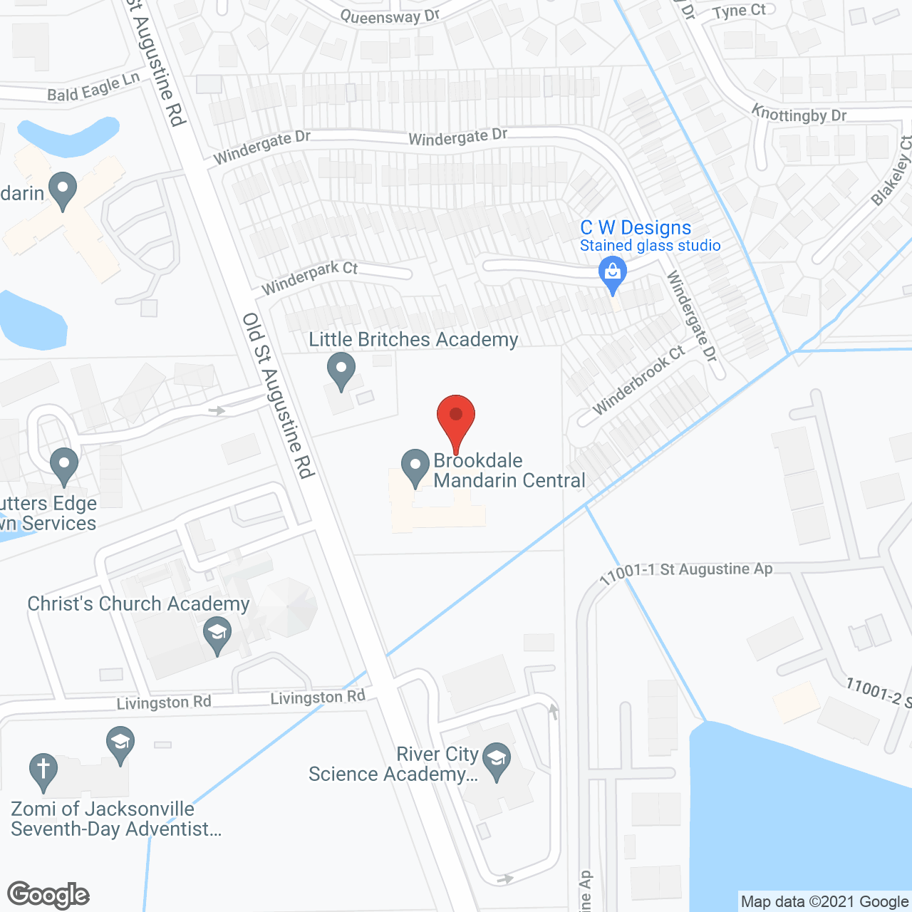 Brookdale Mandarin Central in google map