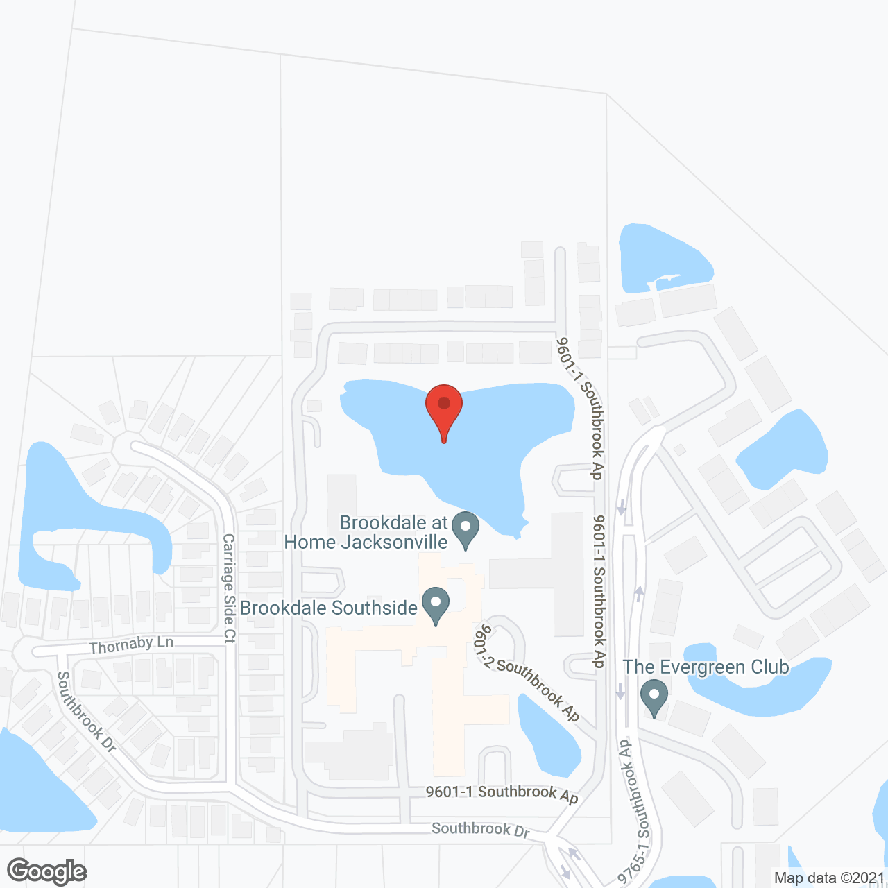 Brookdale Southside in google map