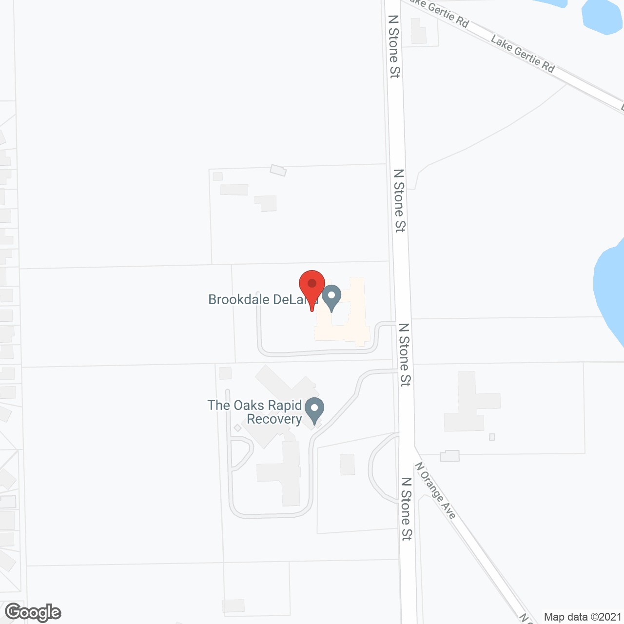 Brookdale DeLand in google map
