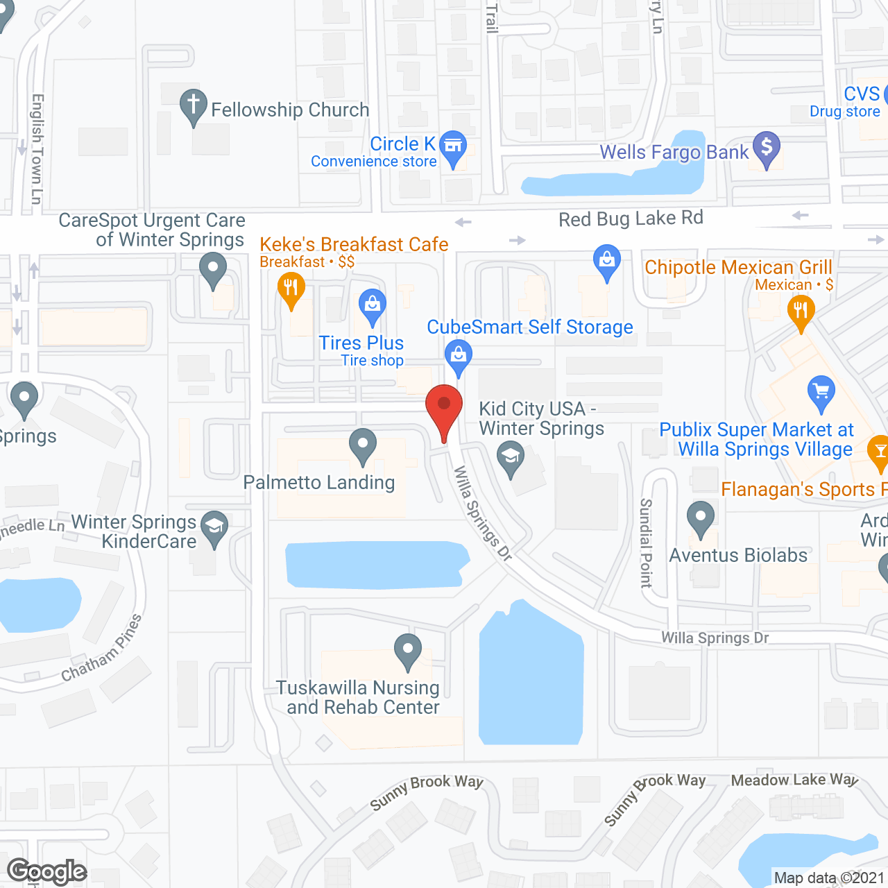 Palmetto Landing in google map