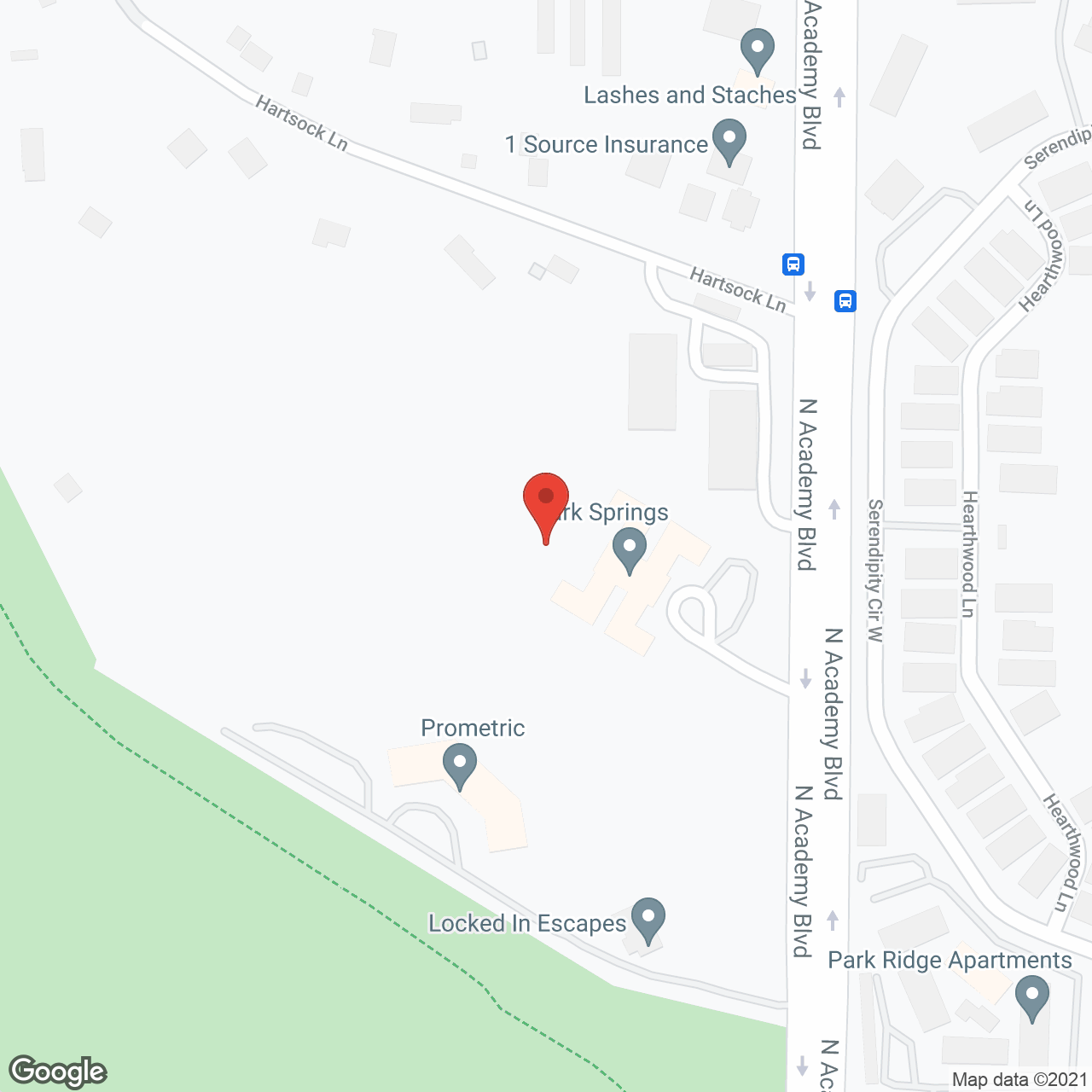 Lark Springs in google map