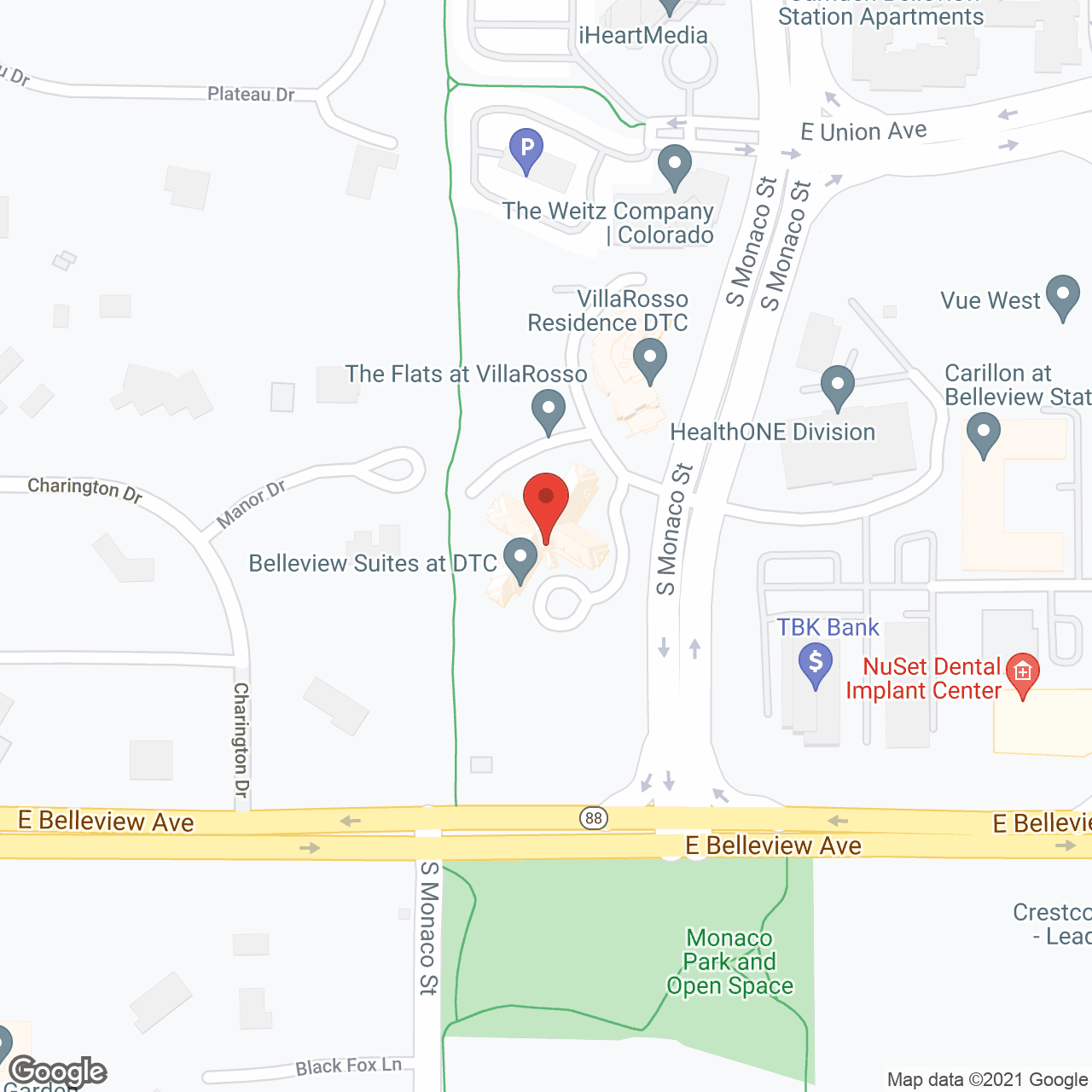 Belleview Suites at DTC in google map