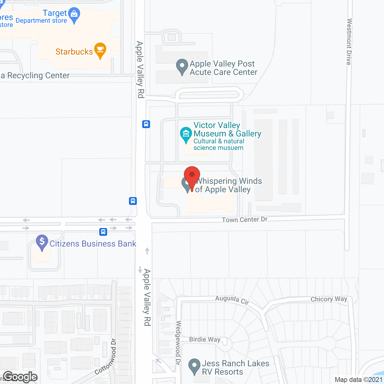 Whispering Winds of Apple Valley Assisted Living in google map