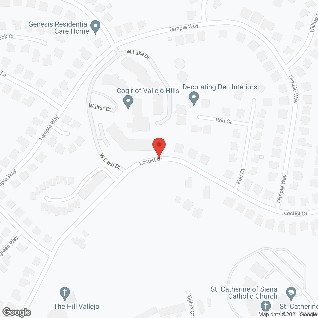 Cogir of Vallejo Hills Senior Living in google map