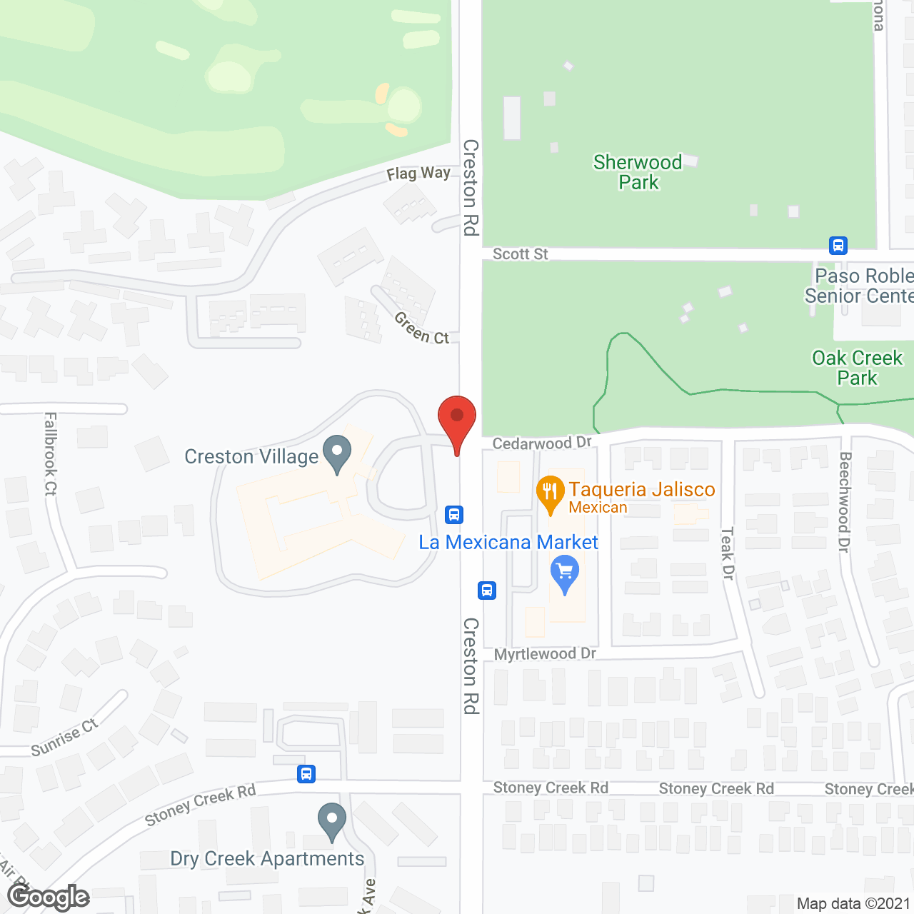 Creston Village in google map