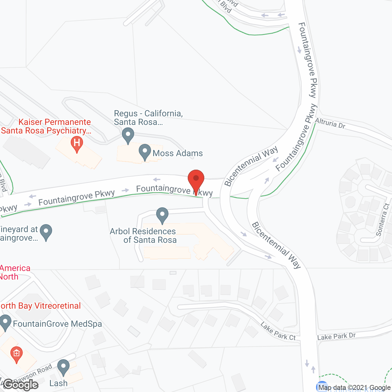 Arbol Residences of Santa Rosa in google map