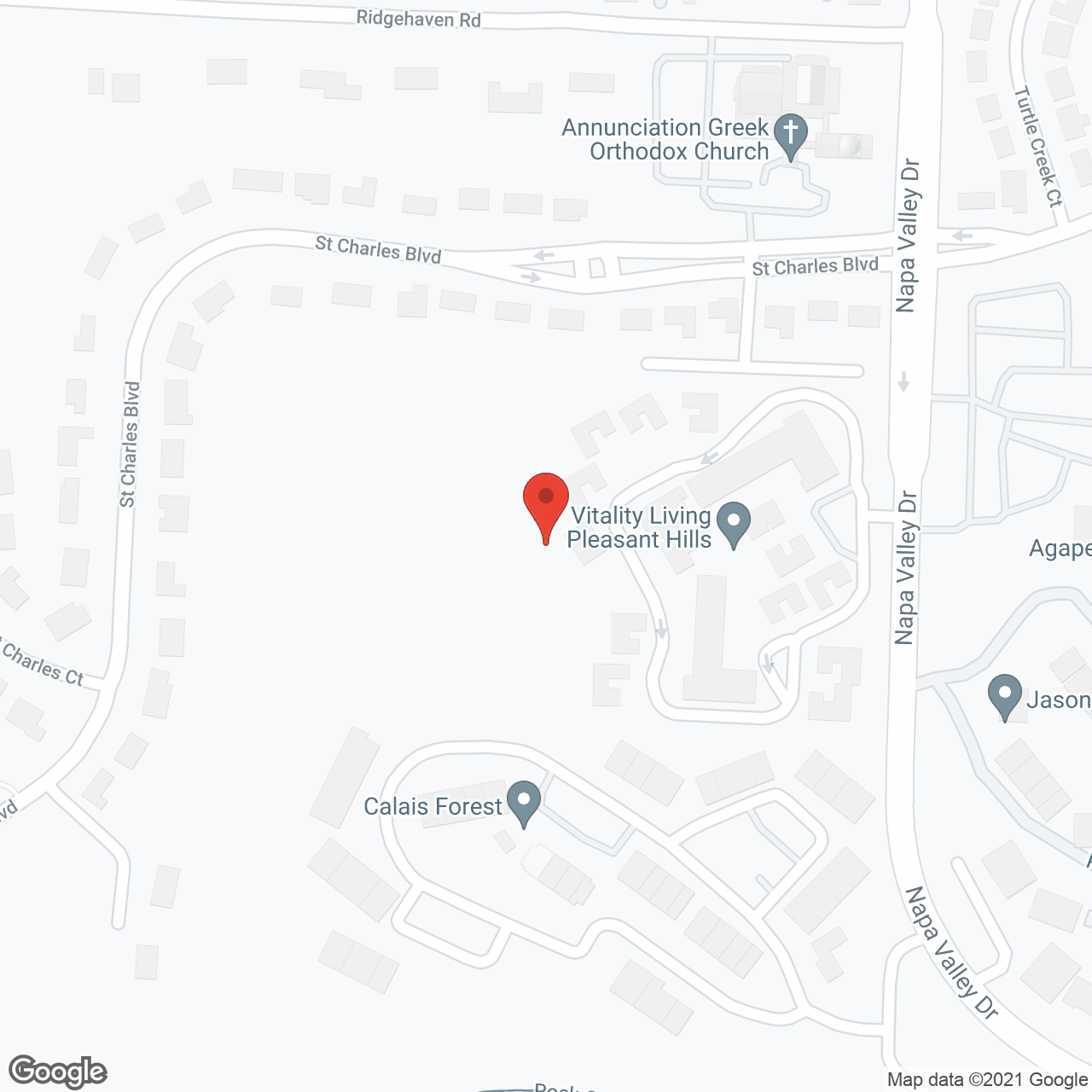Vitality Living Pleasant Hills in google map