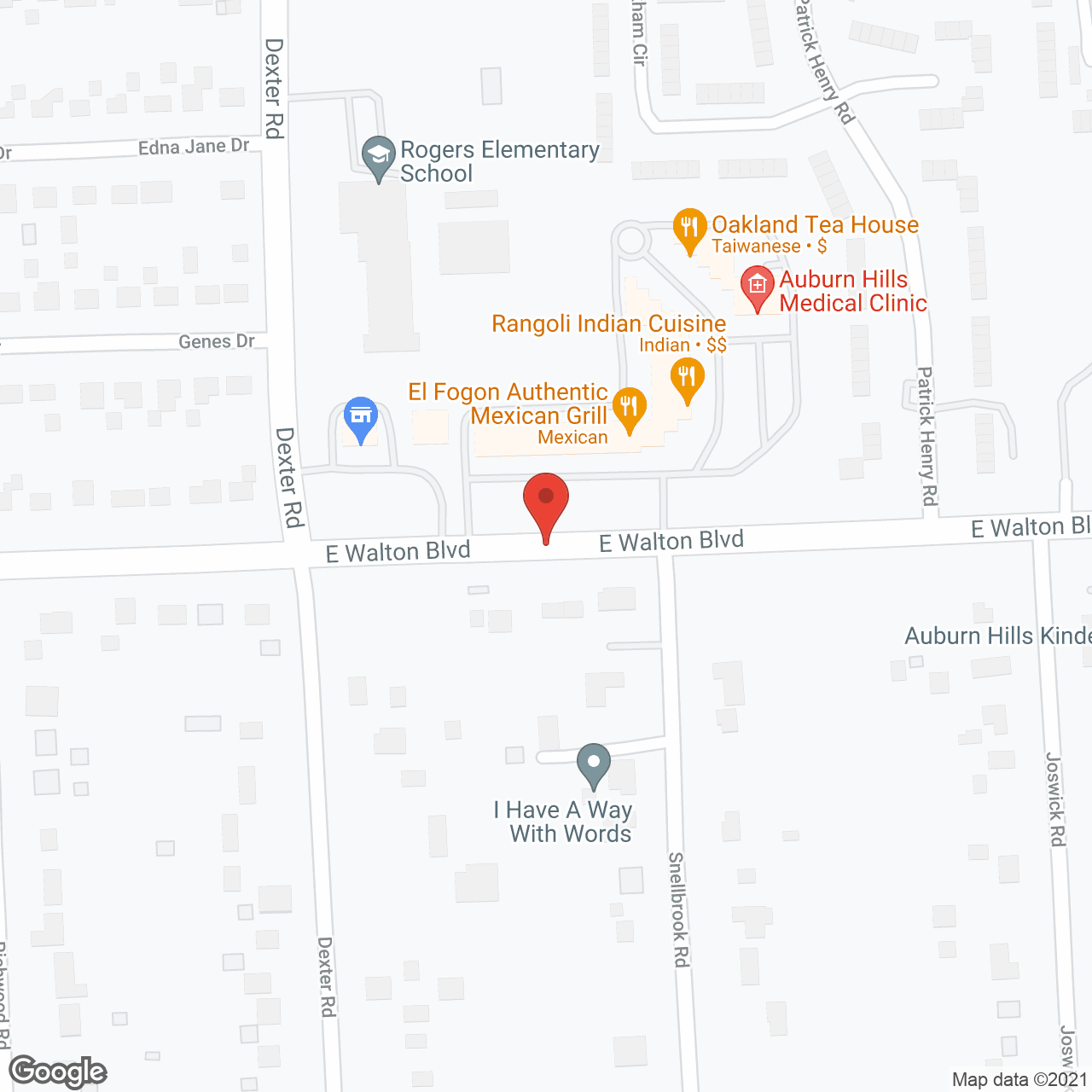 The Avalon of Auburn Hills in google map