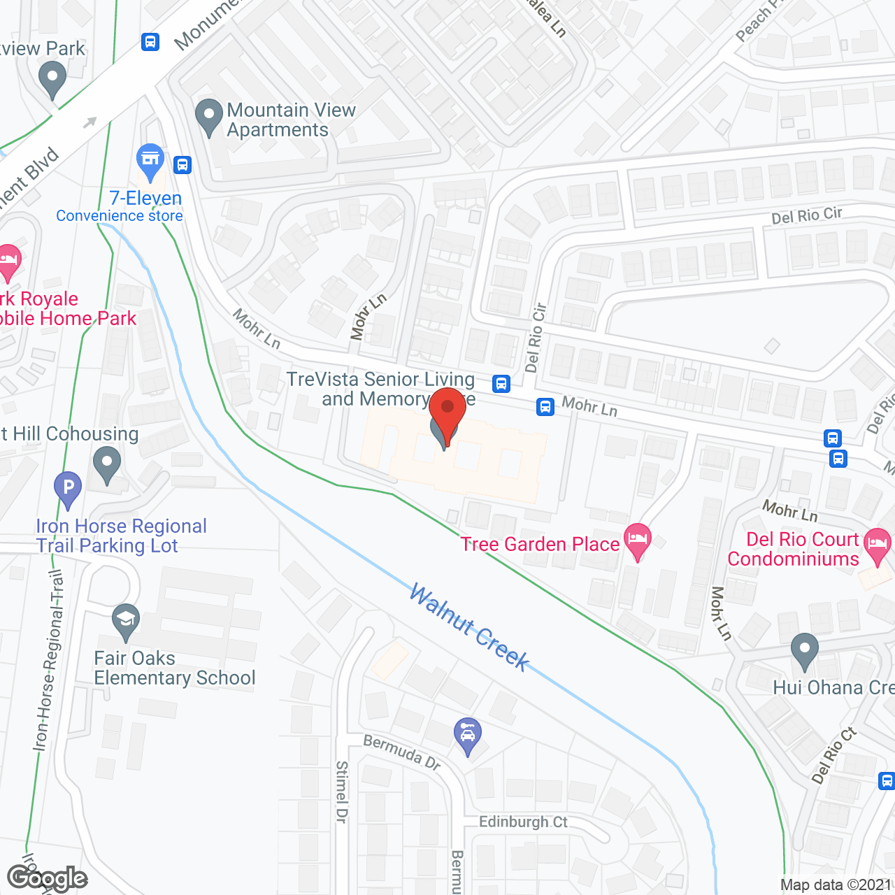 TreVista-Concord in google map