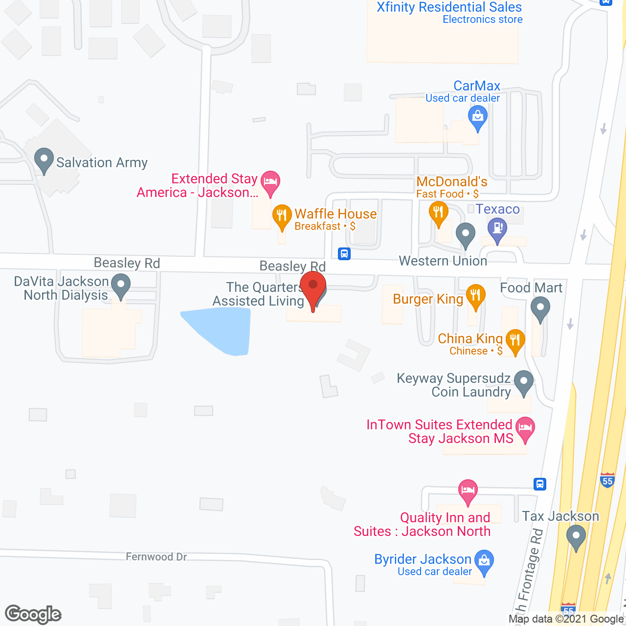 The Quarters Assisted Living in google map