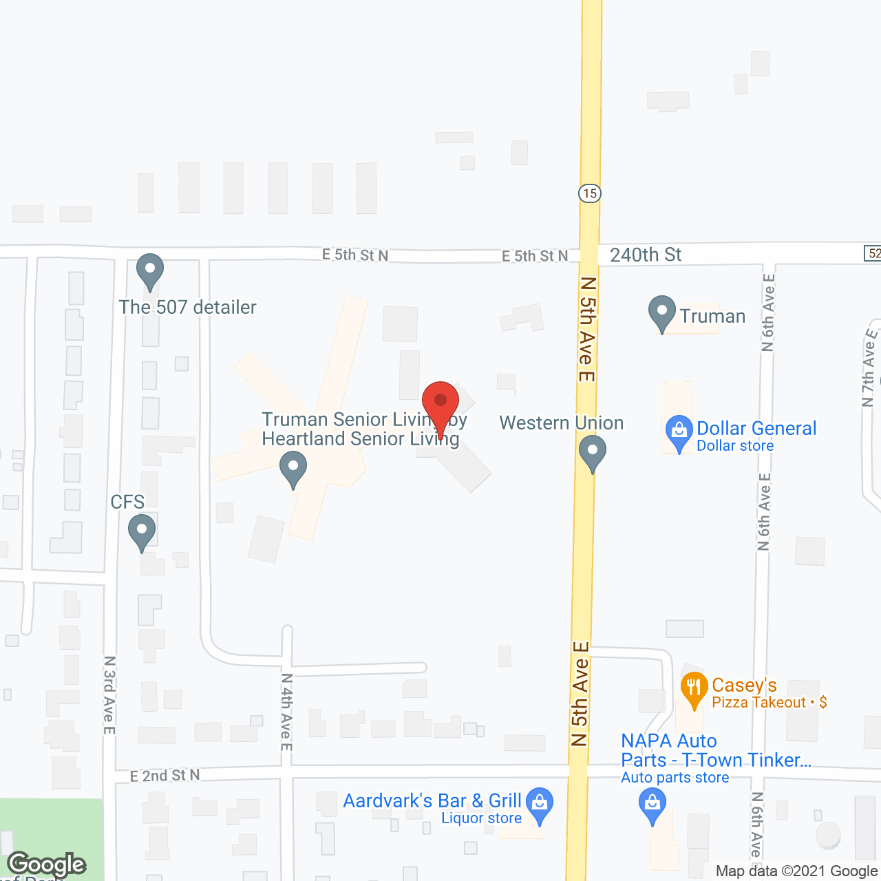 Truman Manor Apartments in google map