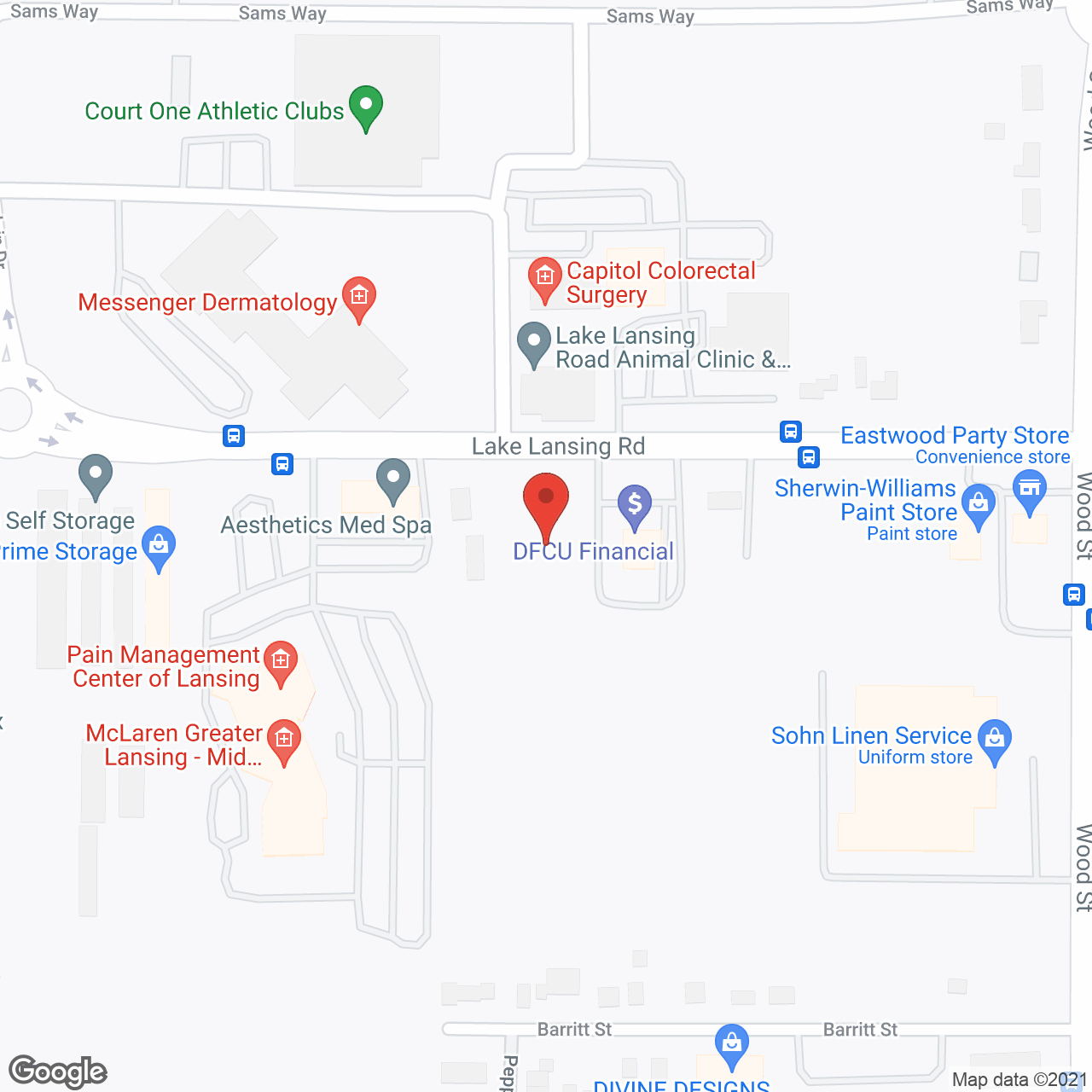 The Ridge at Lansing in google map