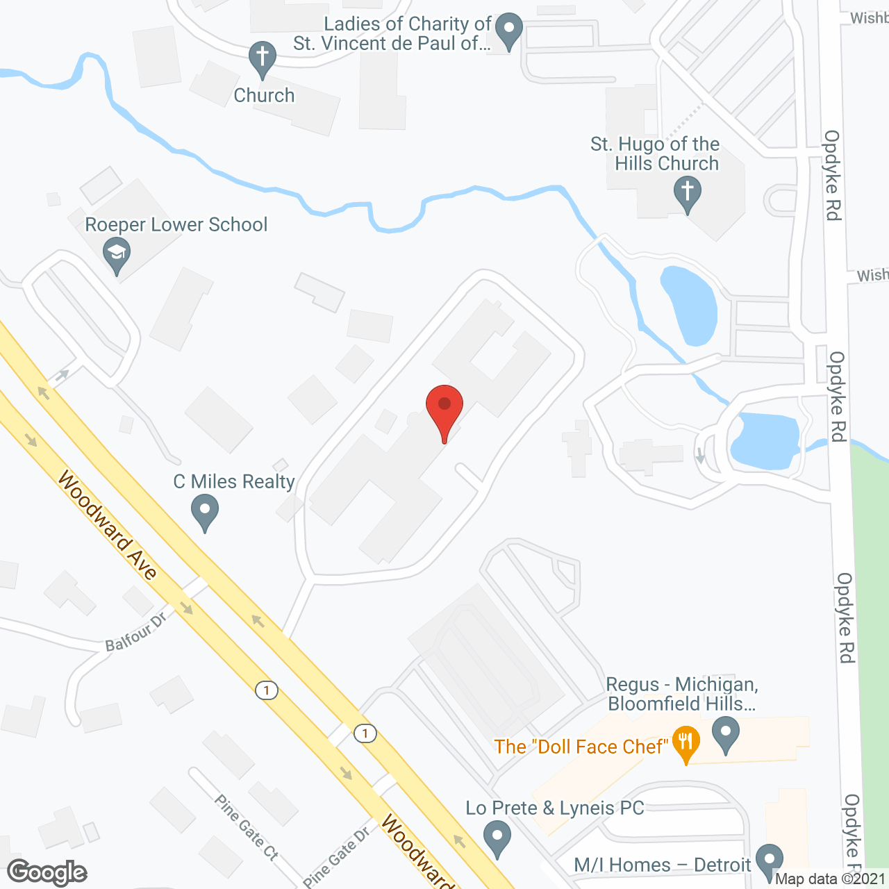 Cedarbrook in google map