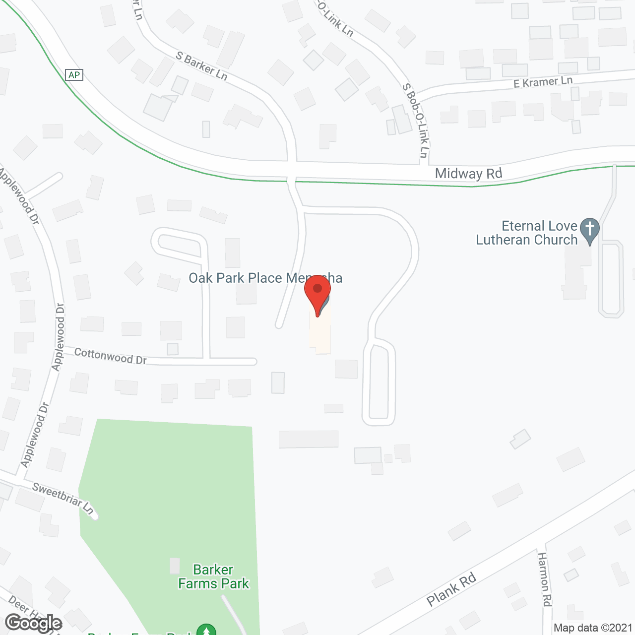 Oak Park Place in google map