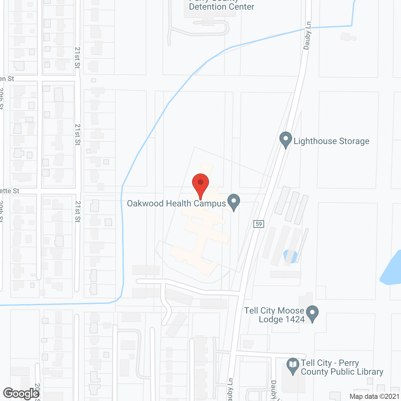 Oakwood Health Campus in google map
