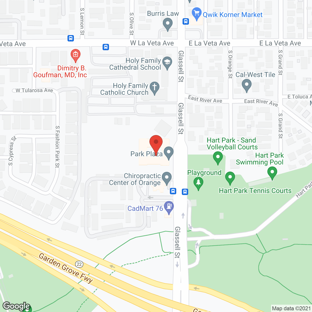Park Plaza in google map