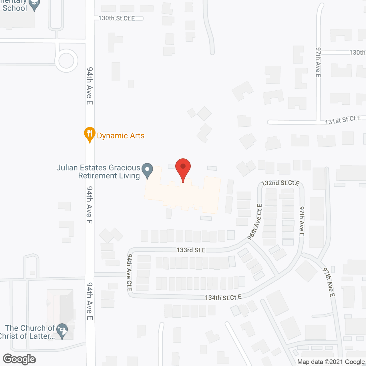 Julian Estates in google map