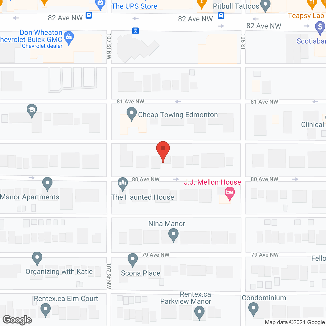 Strathcona Suites in google map