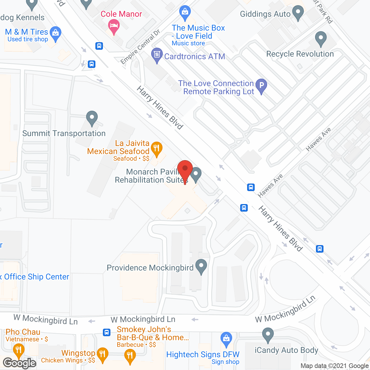 Monarch Pavilion Rehabilitation in google map