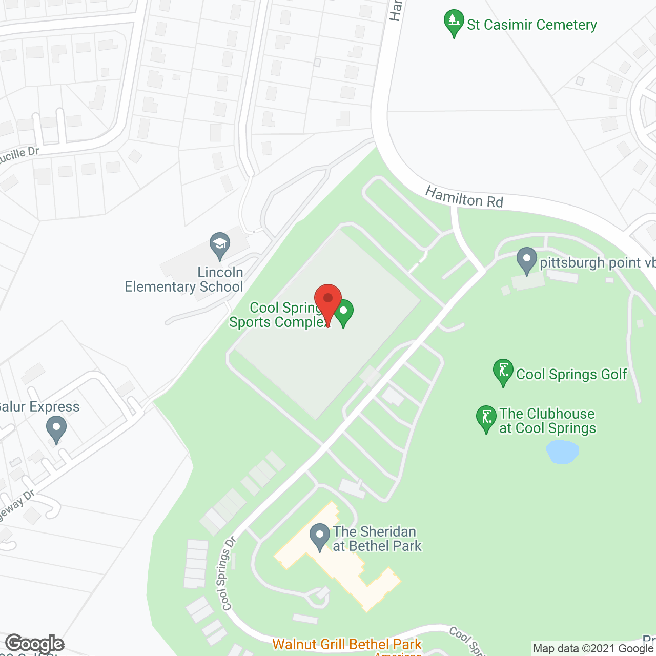 The Sheridan at Bethel Park in google map