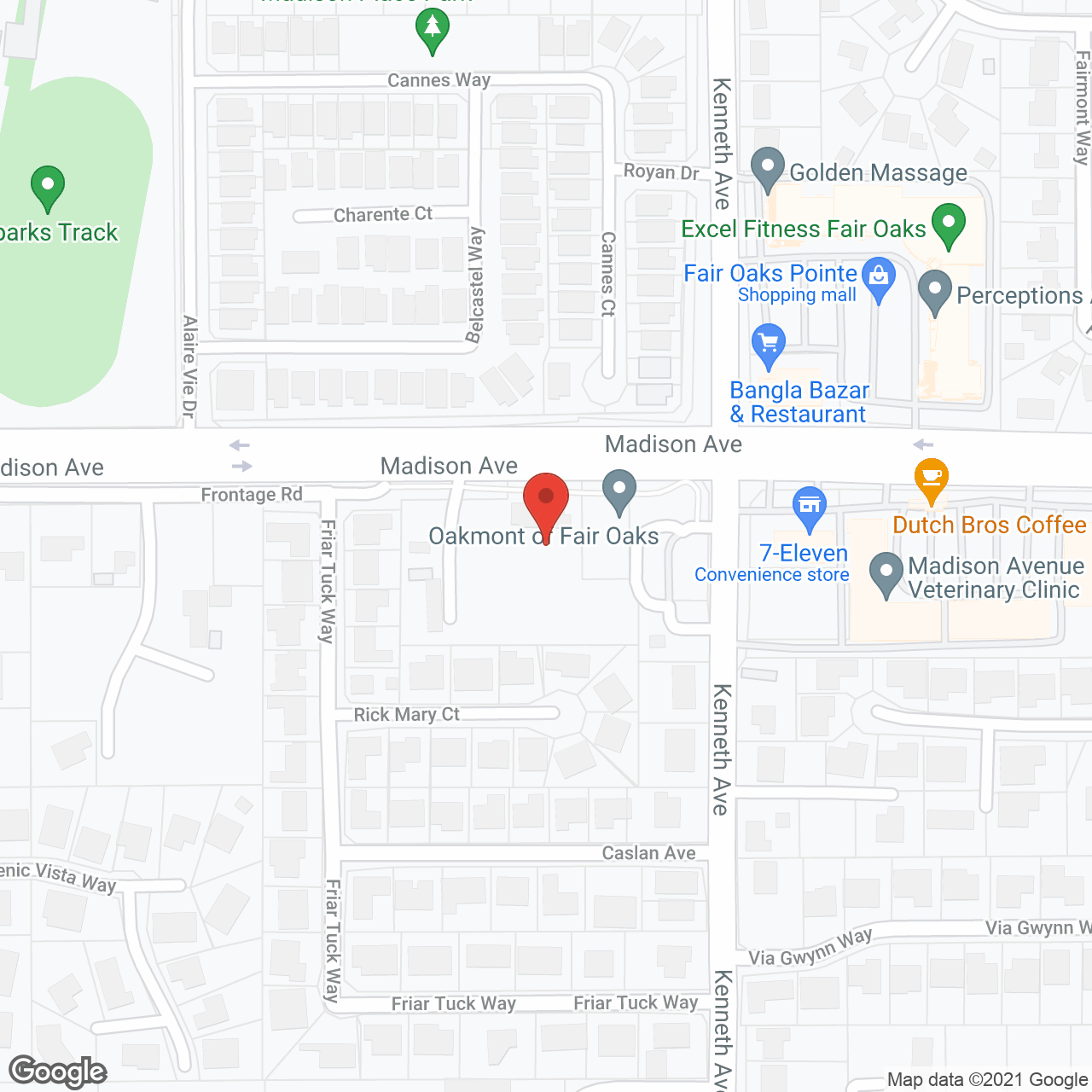 Oakmont of Fair Oaks in google map