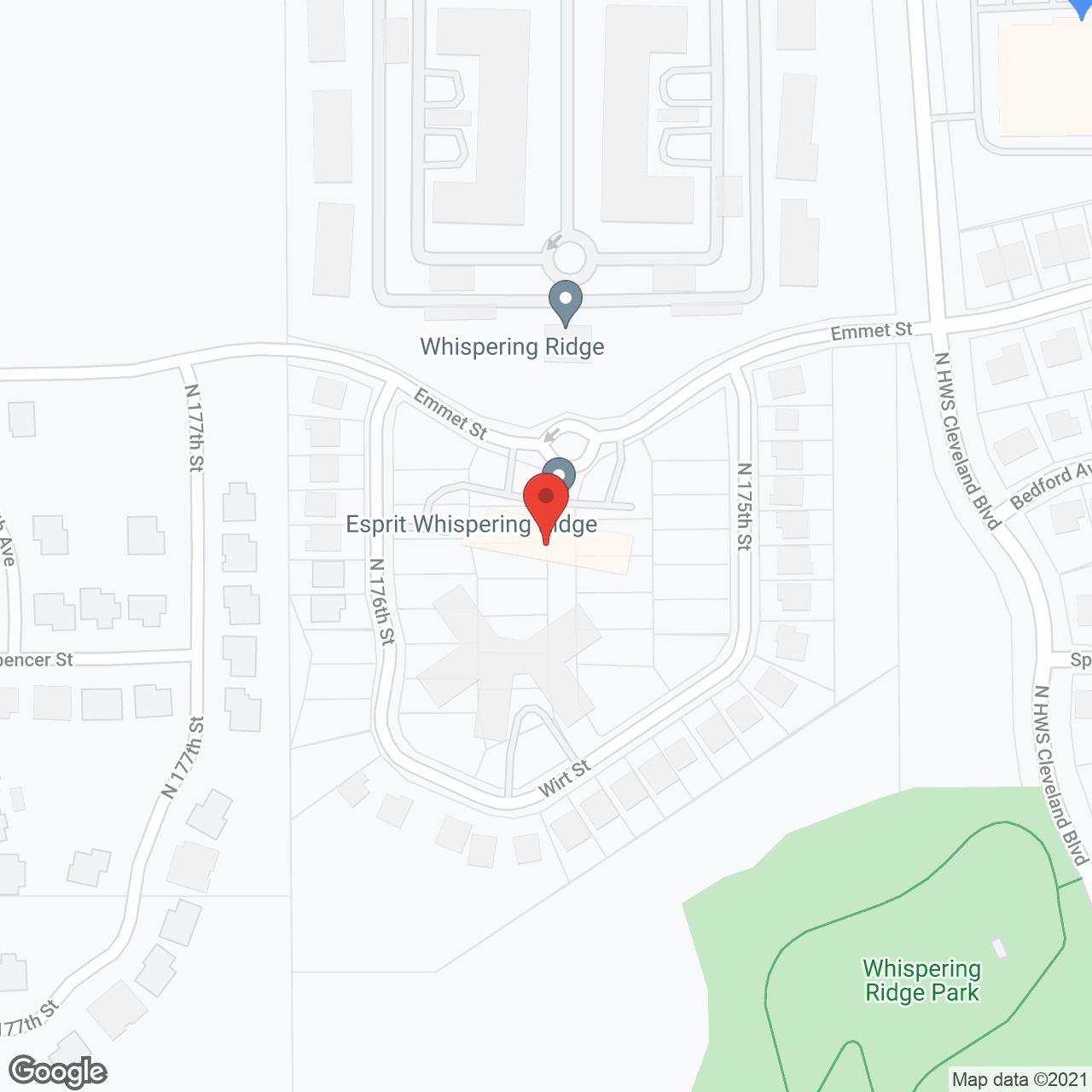 Esprit Whispering Ridge in google map