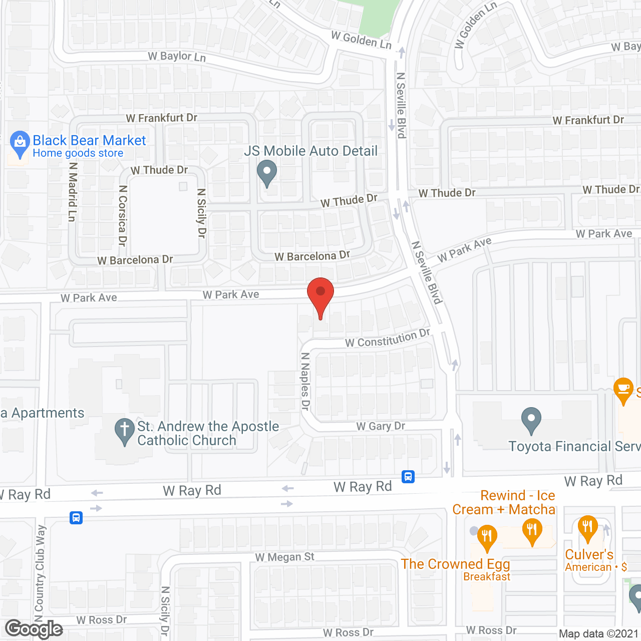 Chandler Senior Assisted Living in google map
