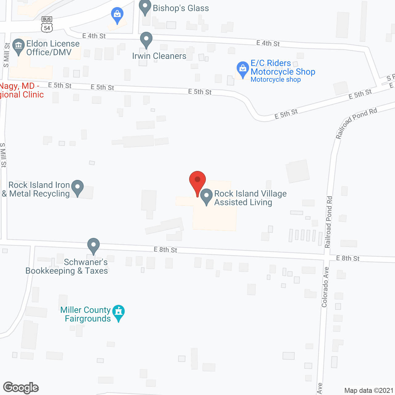 Rock Island Village in google map