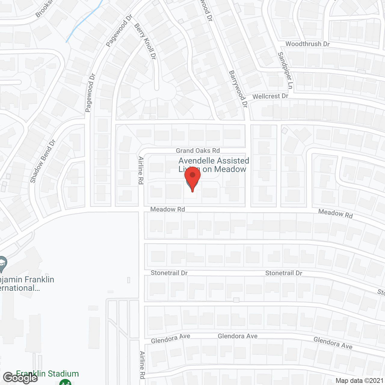 Silver Leaf Assisted Living at Meadow Road in google map