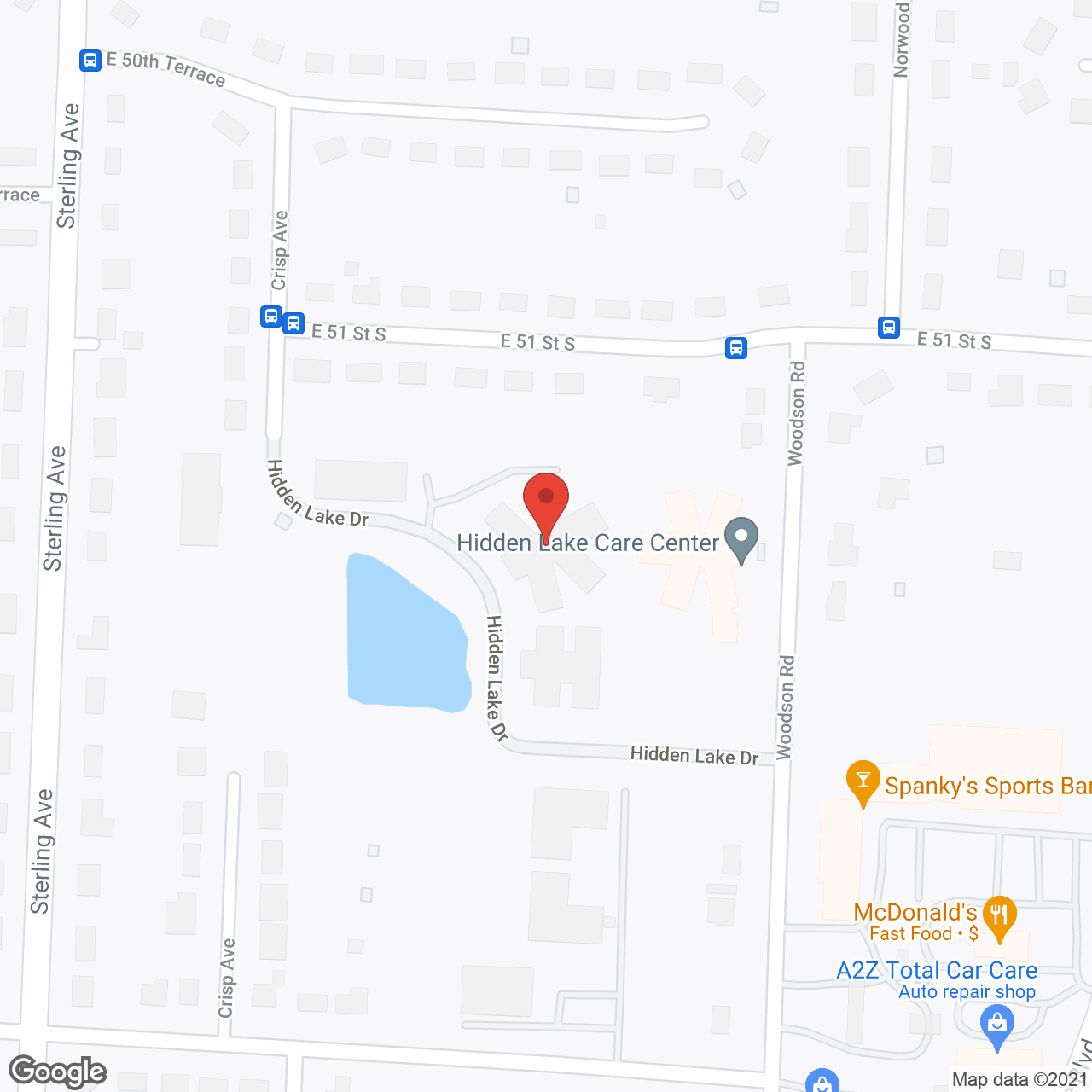 Hidden Lake Care Center in google map