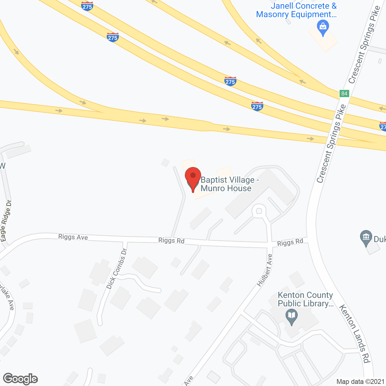Baptist Village in google map