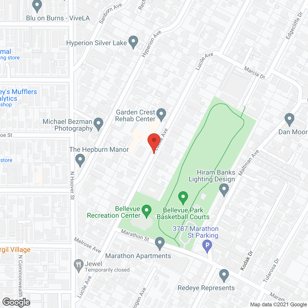 Garden Crest in google map