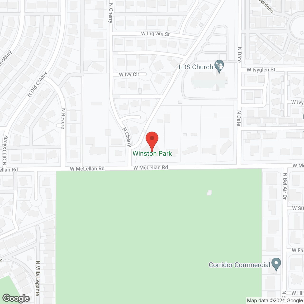 Winston Park Assisted Living in google map