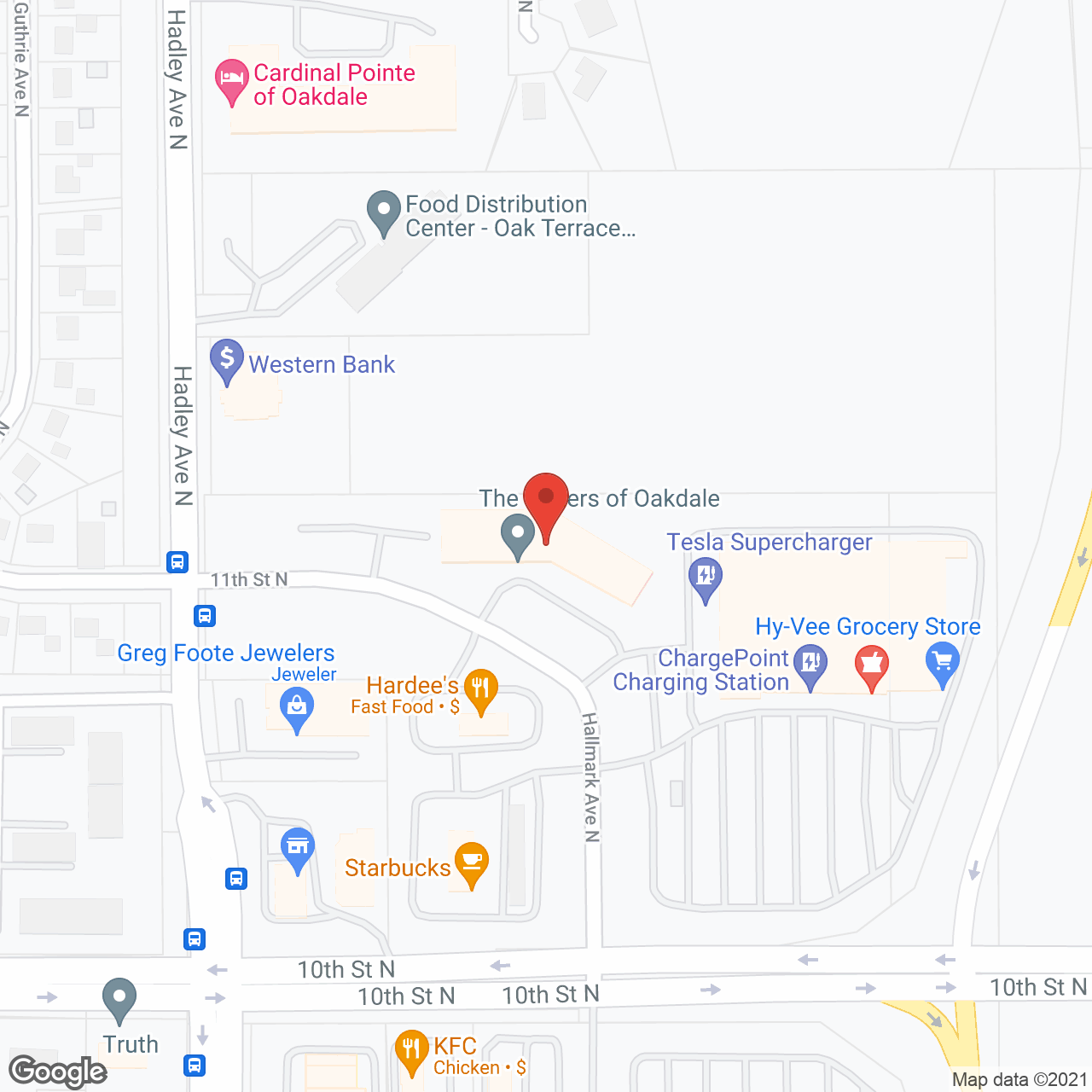 The Waters of Oakdale in google map