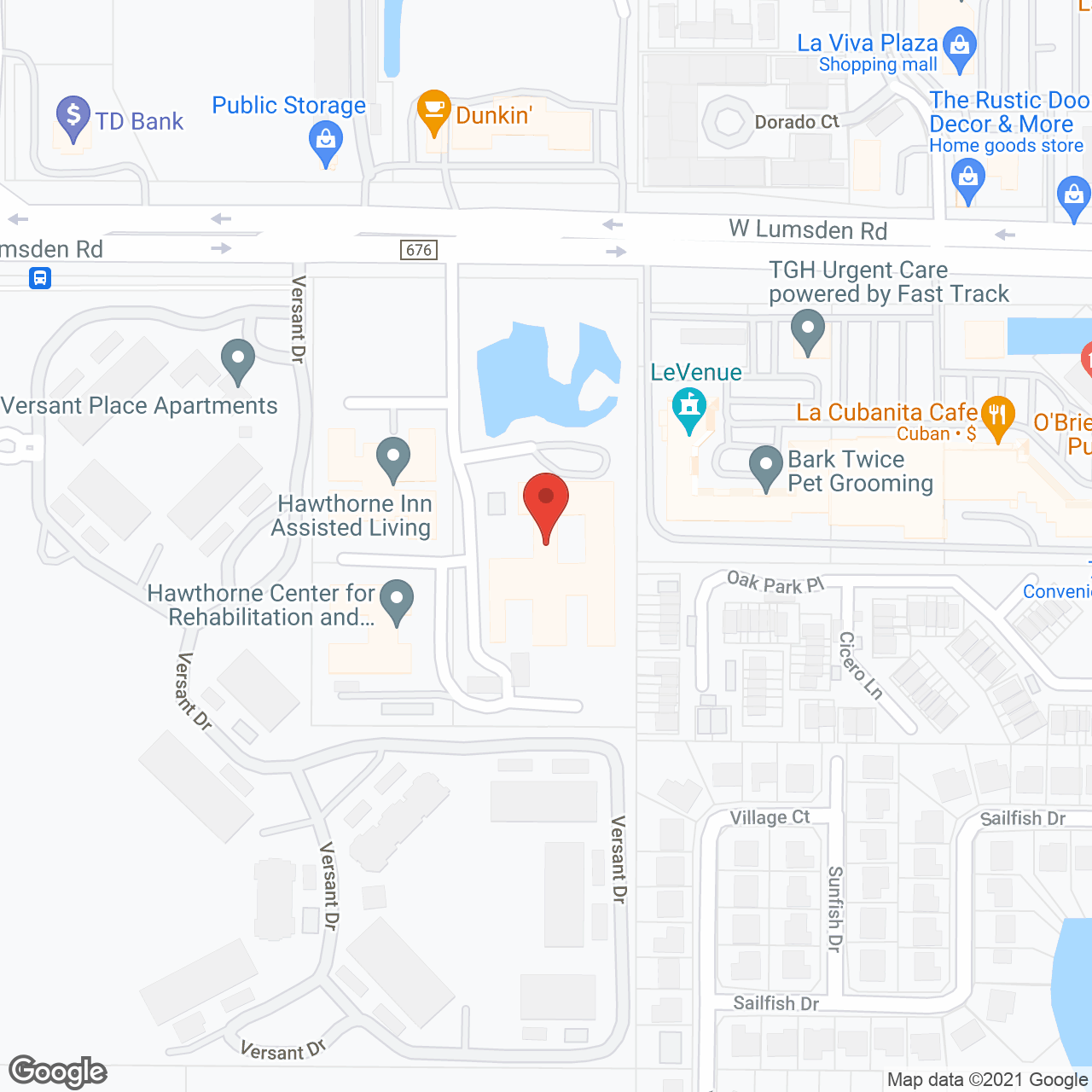 Hawthorne Care Ctr in google map