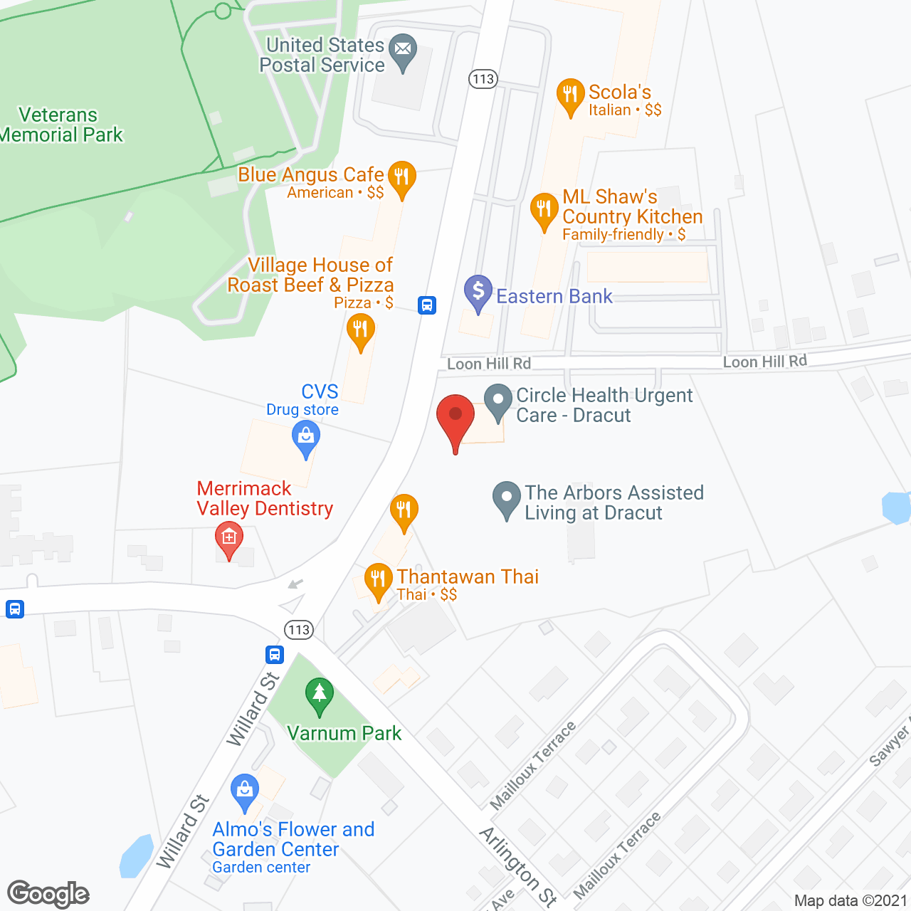 The Arbors at Dracut in google map