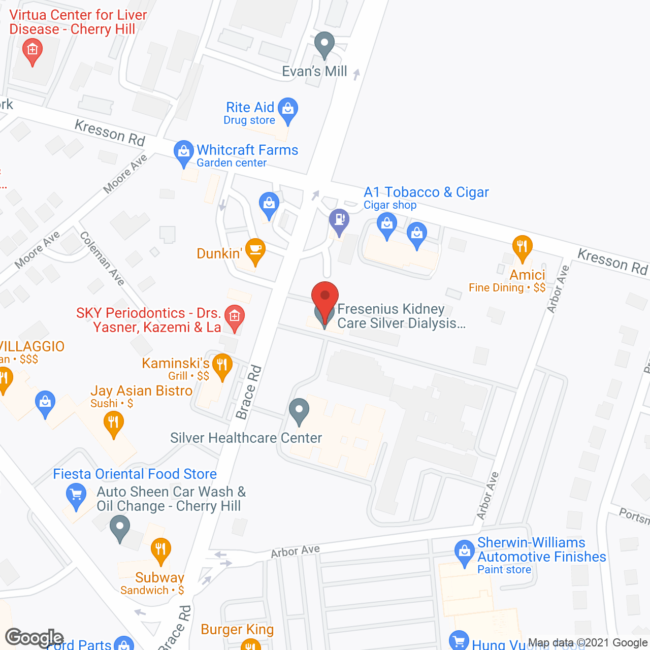 Silver Healthcare Center in google map