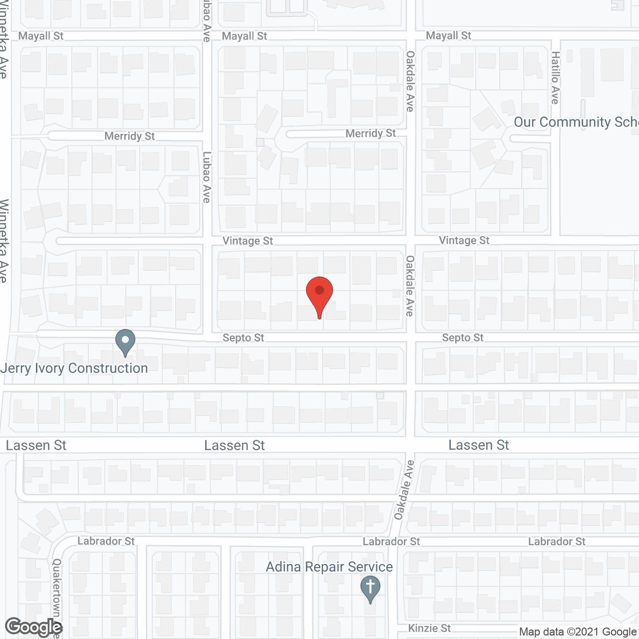 Twin Palms in google map