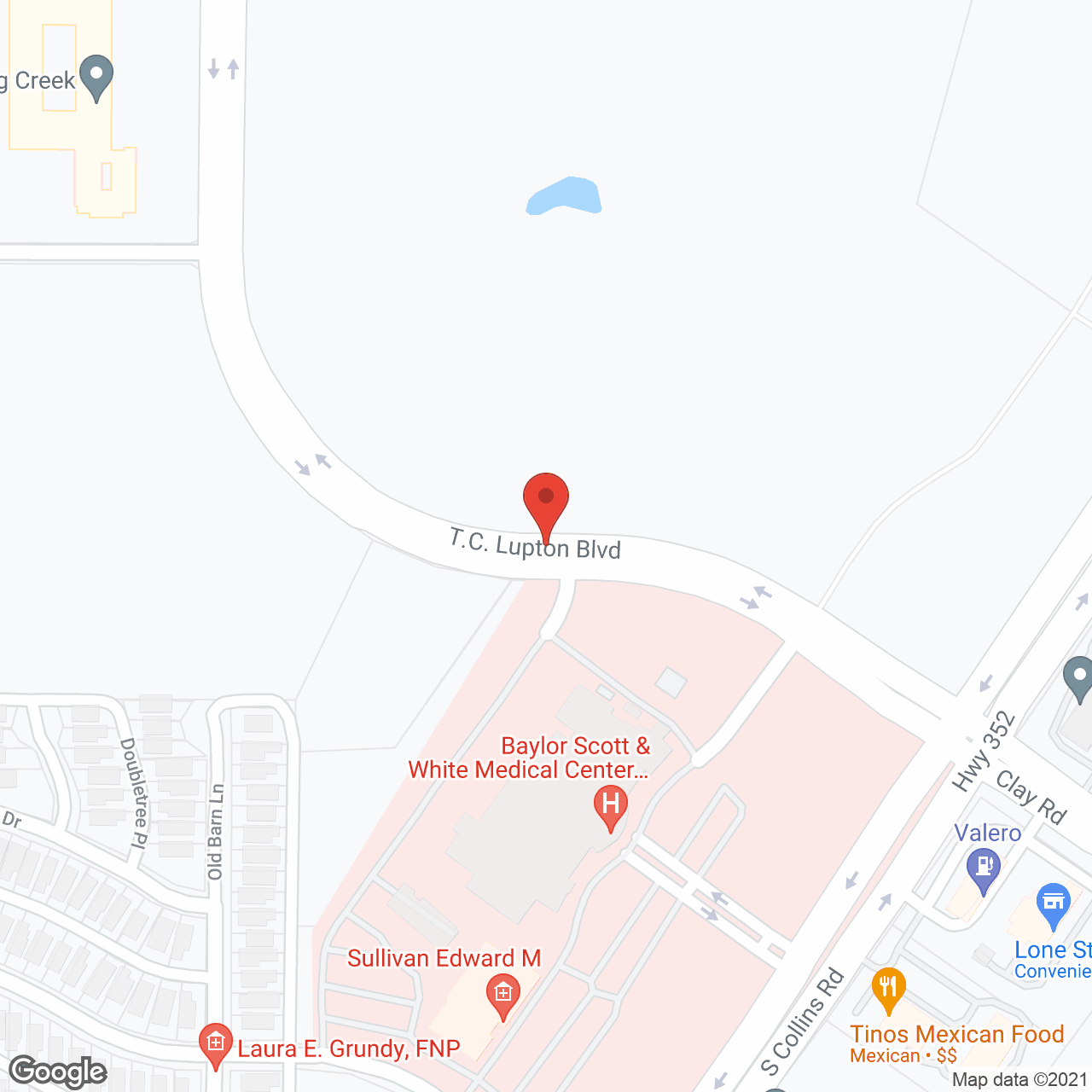 Long Creek in google map