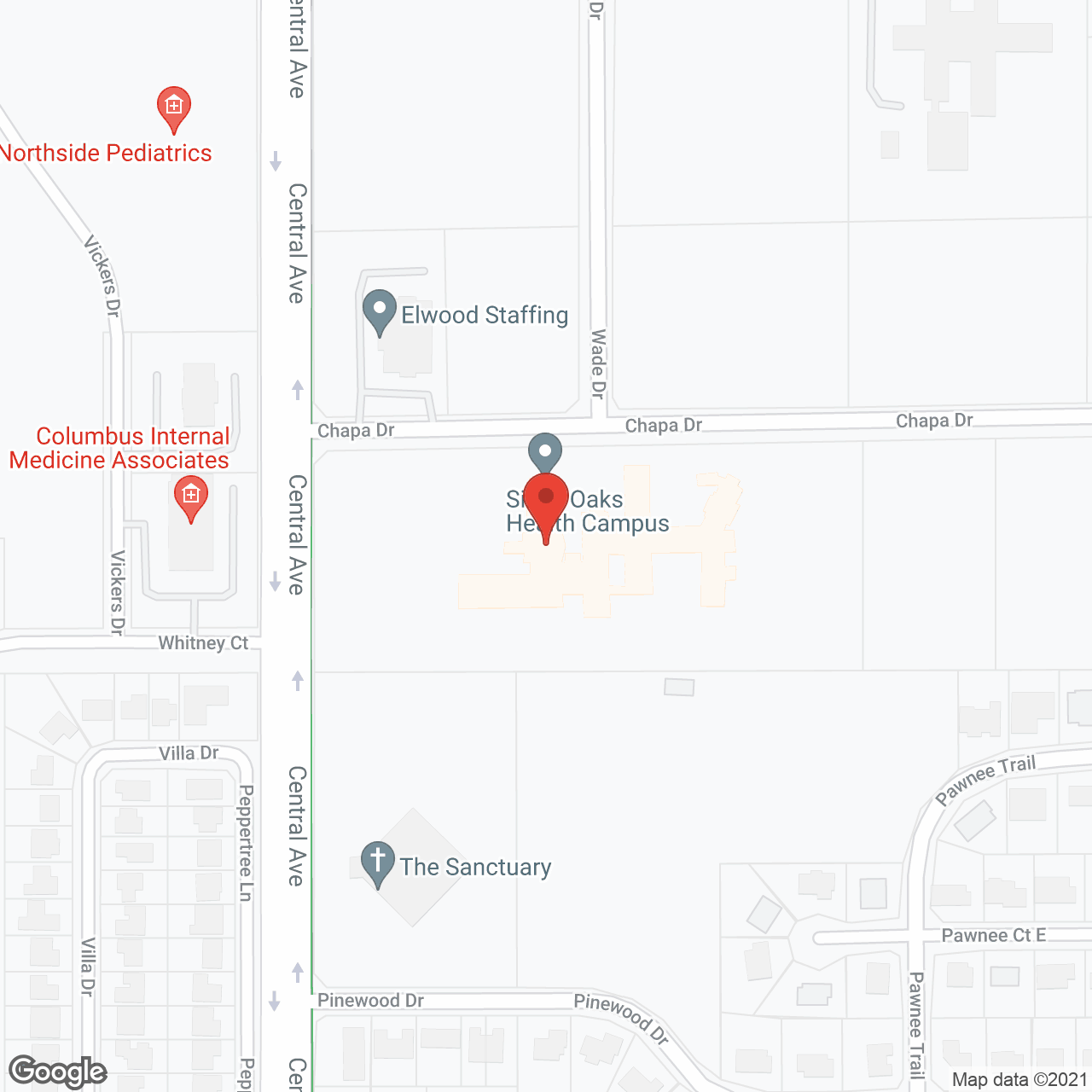 Silver Oaks Health Campus in google map
